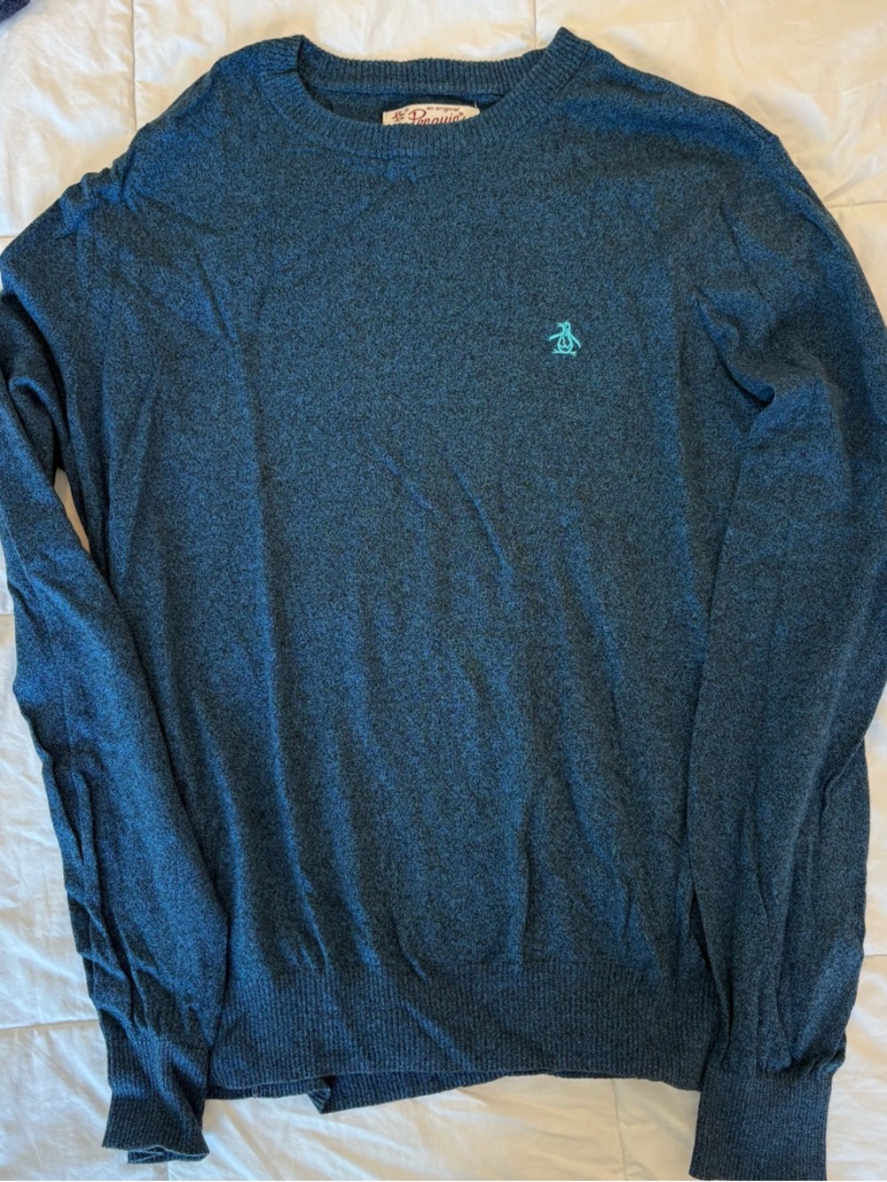 Original Penguin Men’s Blue Crewneck Sweater